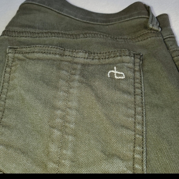 Rag and bone Olive green skinny jeans - Picture 4 of 7